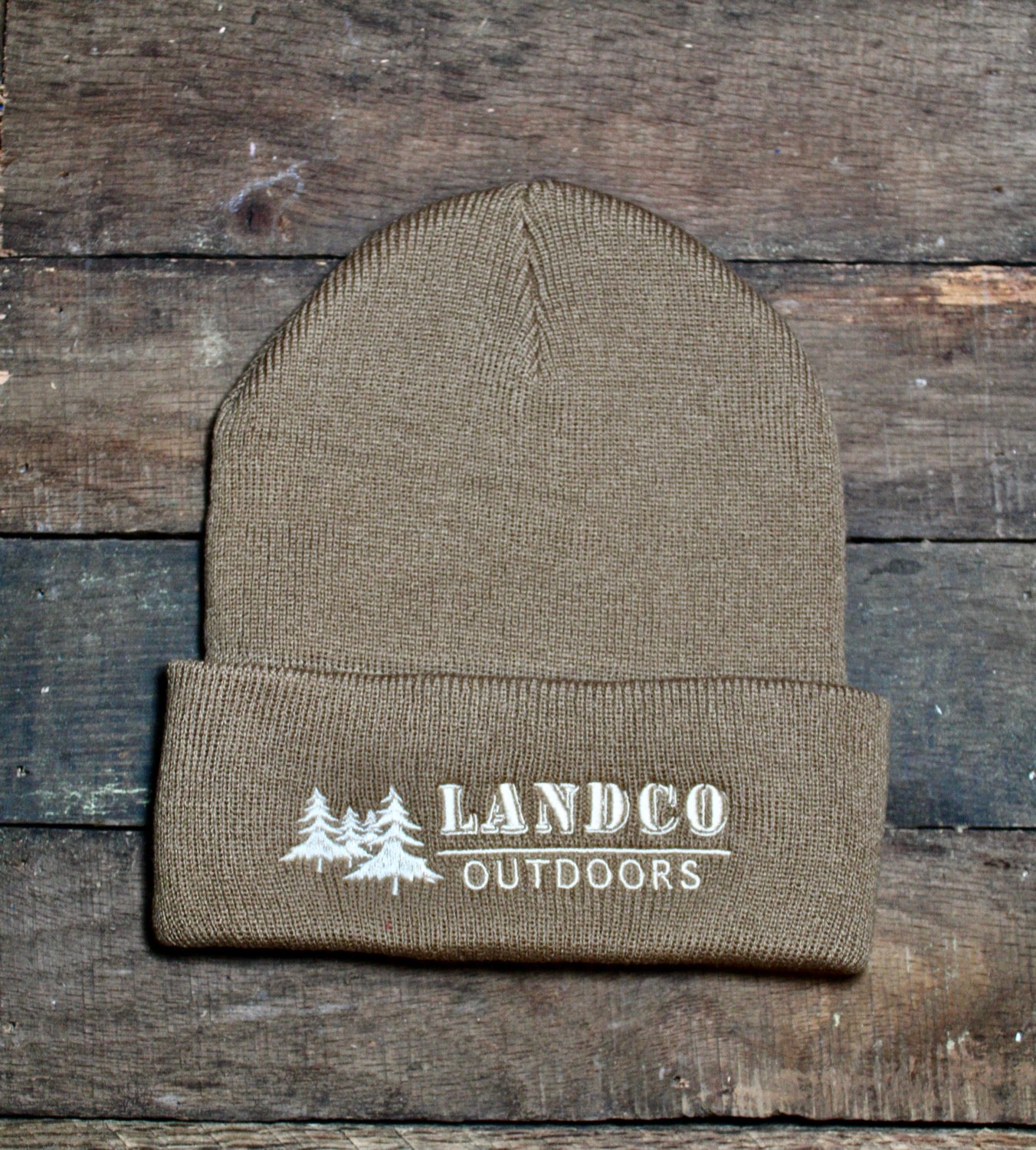 Woodland Brown Cuffed Beanie