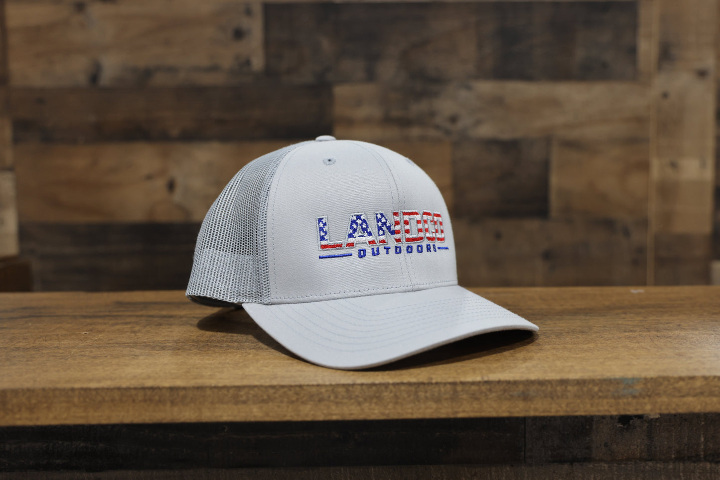 Light Grey USA Trucker