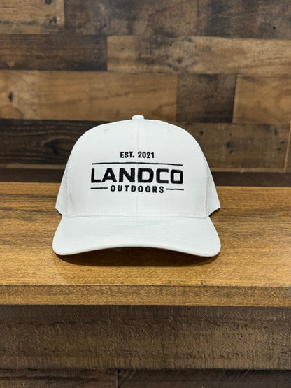 White Logo Trucker