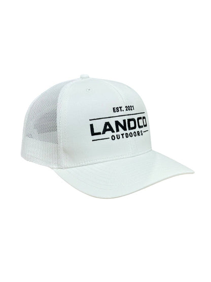 White Logo Trucker
