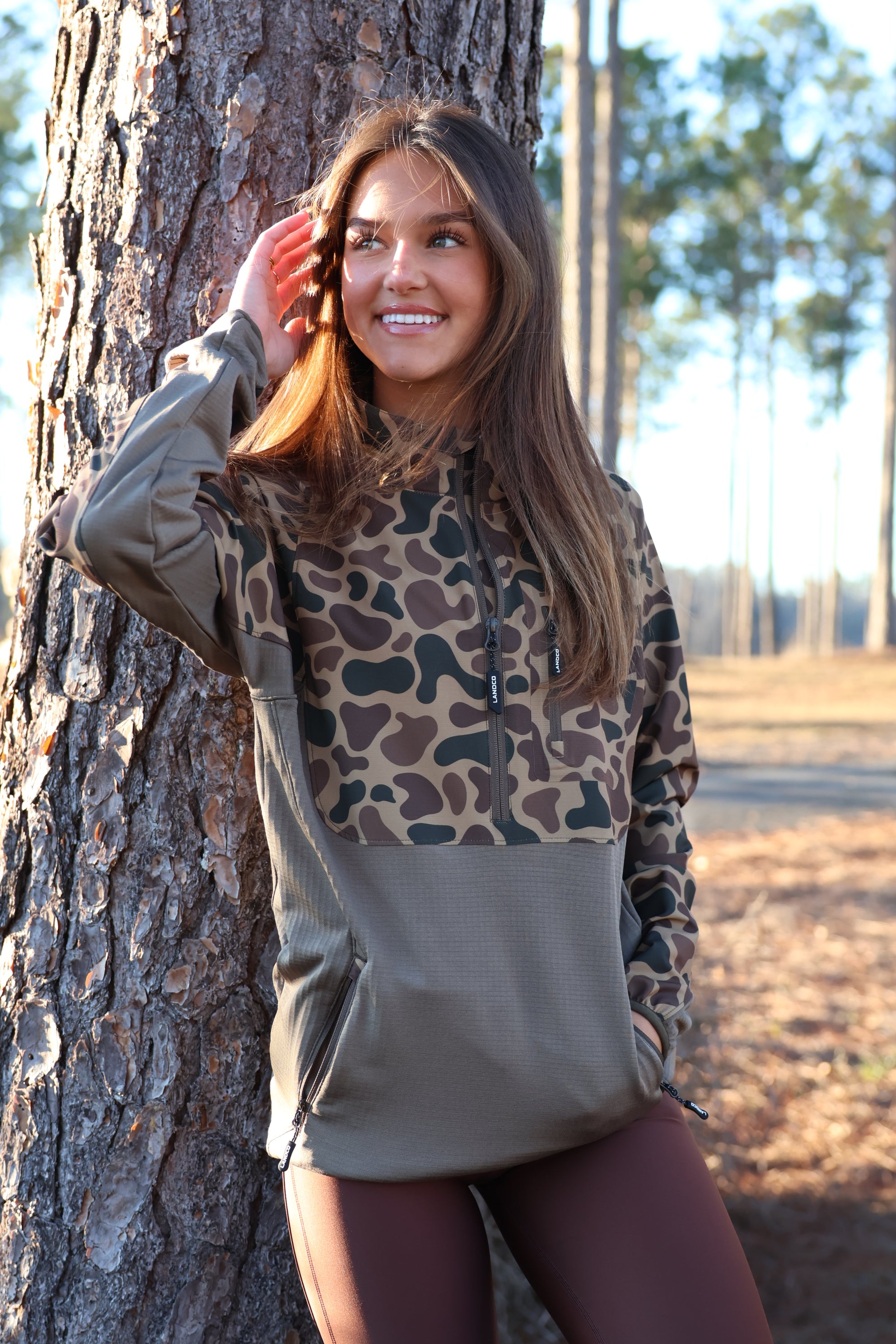503 ART CAMO L GEAR SOLID Δ × EDWIN Duck Crosswind Half Zip – LANDCO Outdoors