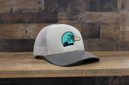 Khaki / Chocolate Duck Shooter Trucker