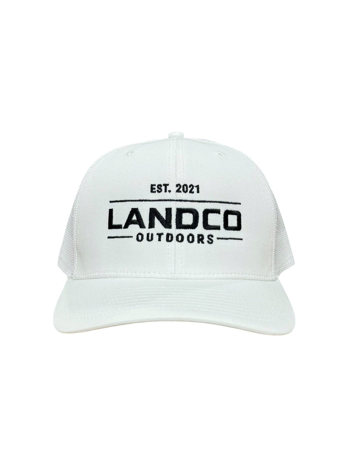 White Logo Trucker