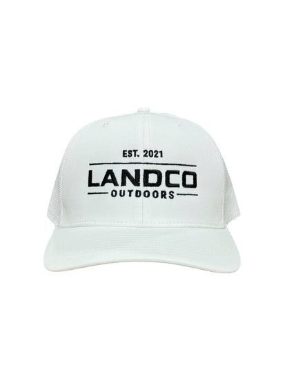 White Logo Trucker