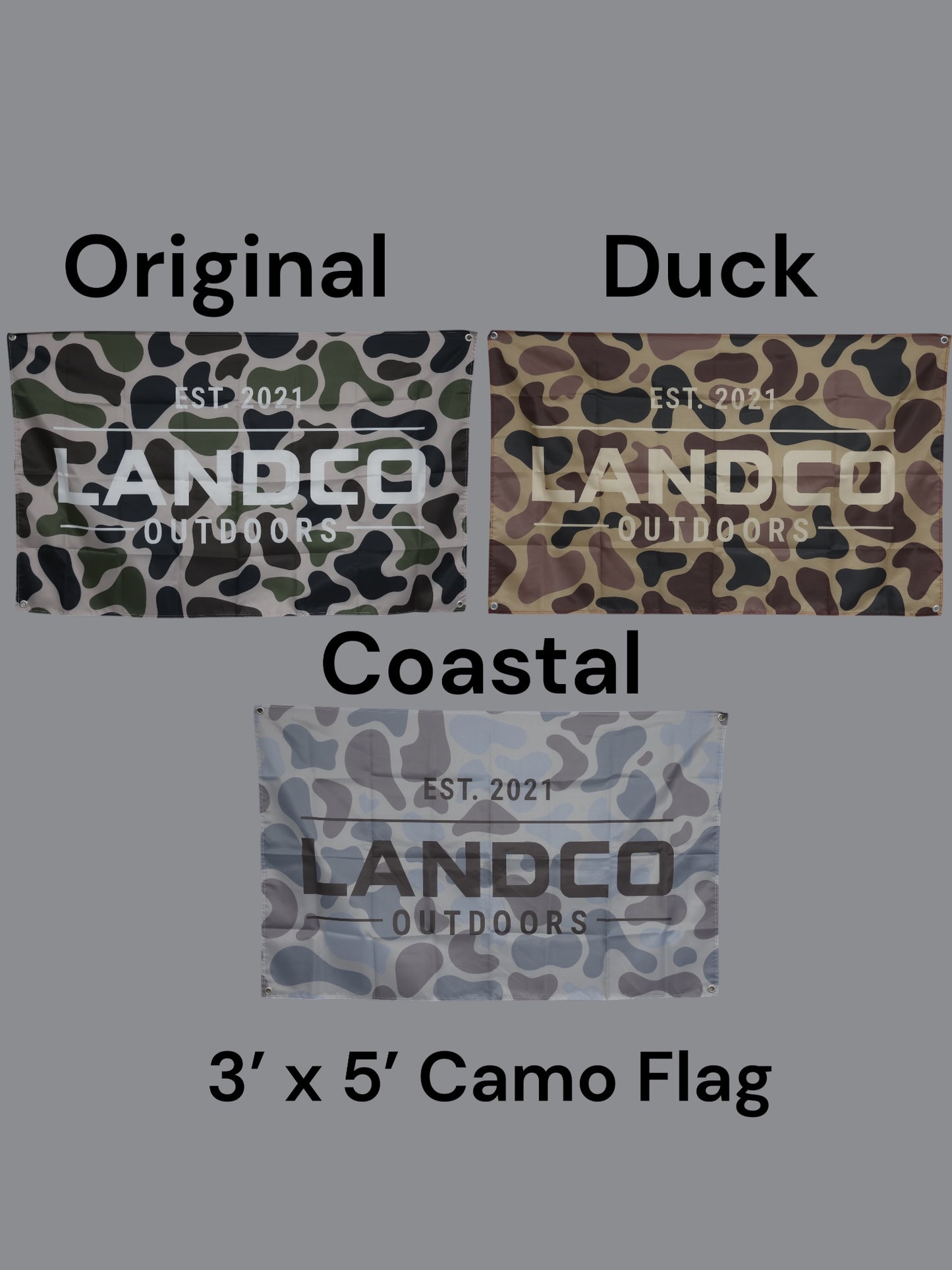 3’ x 5’ LANDCO Camo Flags